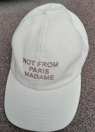 Кепка ,бейсболка молодіжна ,,not from paris madame,,