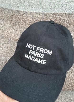 Кепка ,бейсболка молодіжна ,,not from paris madame,,