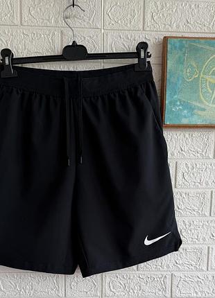 Чоловічі шорти nike pro dri-fit flex vent max 3.0 рм чорні спортивні для тренувань бігові