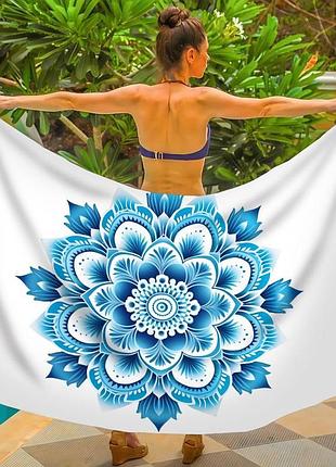Парео пляжне з 3d принтом ocean mandala 31103 80х150 см