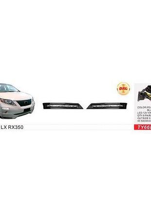 Фары доп.модель lexus rx 350 2009-12/ty668-led-bk/drl-12v4w/эл.проводка