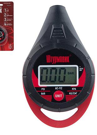 Манометр штурмовик/ac-112/lcd дисплей/led подсветка/psi-bar-кg/см2-kpa/0~10