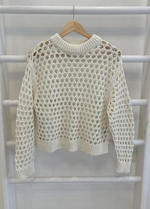Светр з дірочками h&m xs