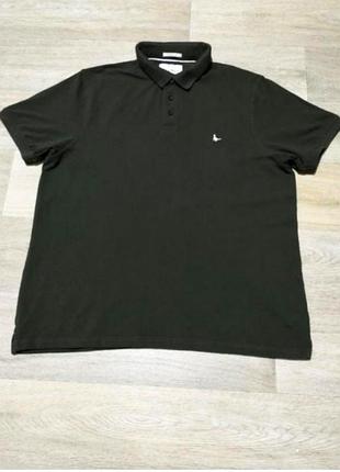 Чоловіча футболка поло jack wills, розмір l-xl, хакі, 100% бавовна
