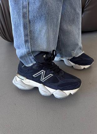 💕 женские кроссовки new balance 9060 | navy white premium (1)