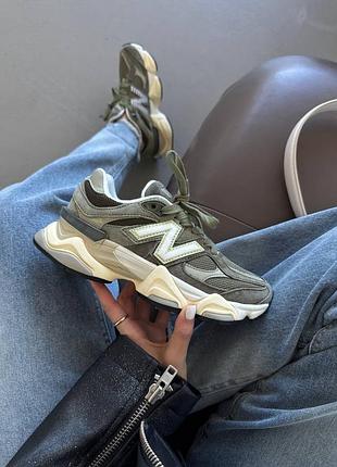 💕 женские кроссовки new balance 9060 | dark army premium (6)