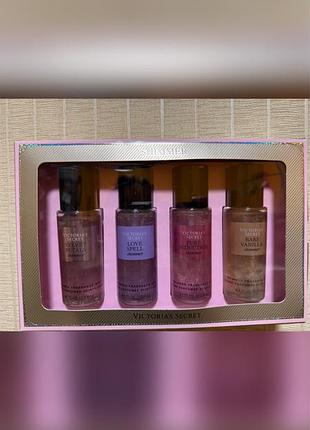 Подарунковий набір міні-містів з шимером victoria`s secret the best of shimmer
