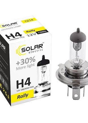 Галогенова лампа solar h4 12v 100/90w p43t-38 starlight +30%