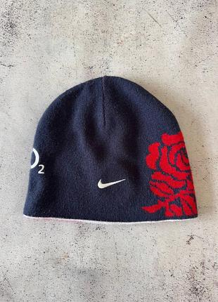 Винтажная двухстороняя шапка nike england оригинал