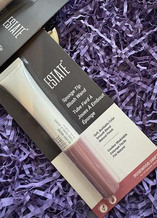 Роскошные кремовые румяна-кушон estate sponge tip blush wand — rosewood drift