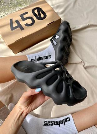 Жіночі капці adidas yeezy 450 slide ‘black’ 🕷
