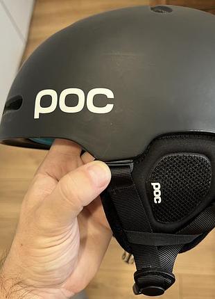 Горнолыжный шлем poc fornix spin uranium black matt размер m-l (55-58)