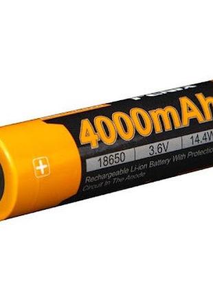 Аккумулятор 18650 fenix ​​4000 mah li-ion заряжается usb type-c (arb-l18-4000u)
