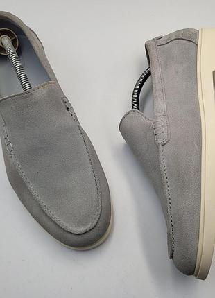 Лоферы zara suede loafers