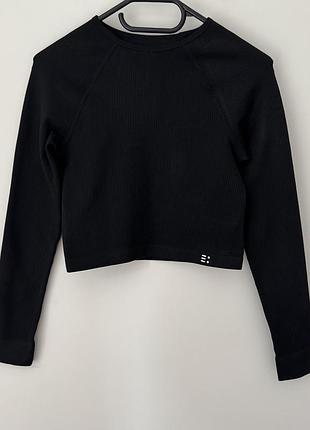 Безшовний спортивний топ рашгард у рубчик f&f active seamless