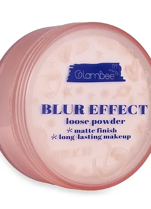 Пудра розсипчаста для обличчя glambee blur effect loose powder, 12 г