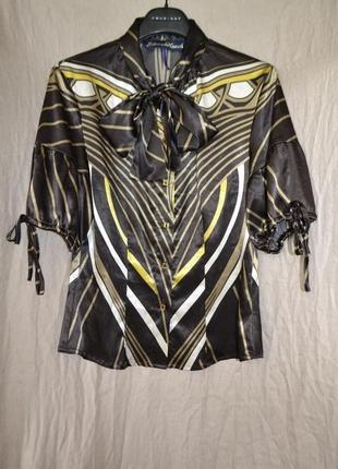 Экстравагантная блуза silvian heach с бантом6 фото