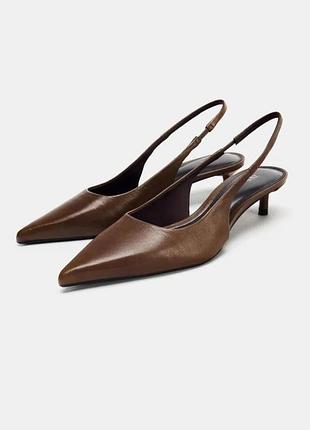 Туфлі слінгбеки zara