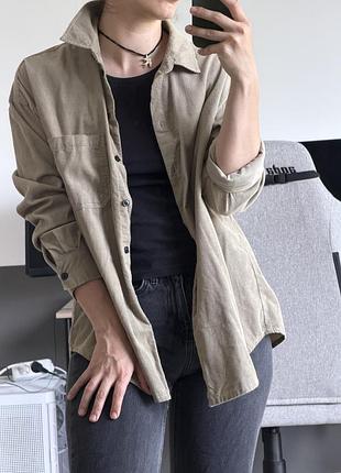 Сорочка вельветова logg h&m, розмір s. рубашка жіноча