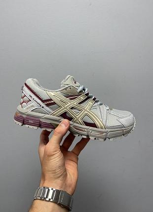 Женские кроссовки asics gel-kahana 8 grey burgundy