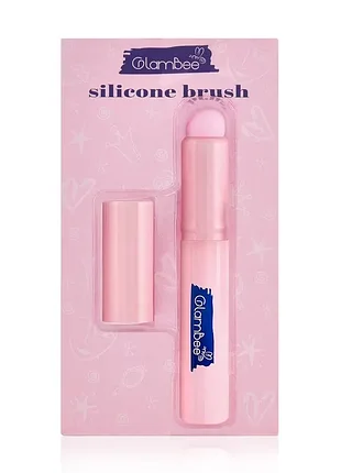 Силіконовий пензлик для макіяжу губ і щік glambee silicone brush