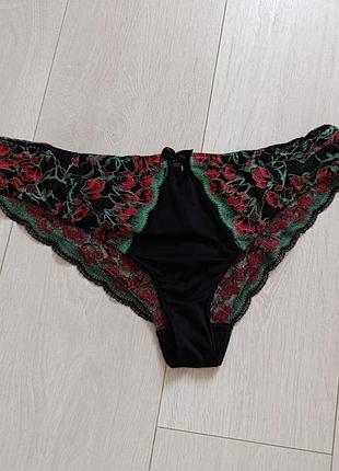 Ажурные трусики кружевные трусы вьющиеся m&amp;s xl 2xl 14 16 42 44