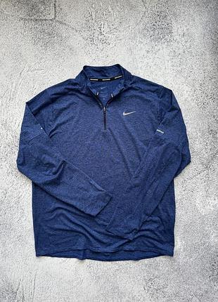 Nike running sport 1/3 кофта зип бег