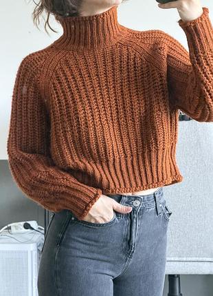 Светр короткий кроп h&m, розмір xs