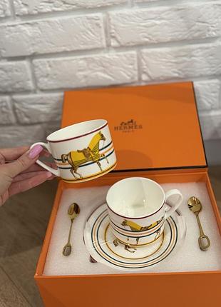Hermes набір посуду сервіз чайний для кави