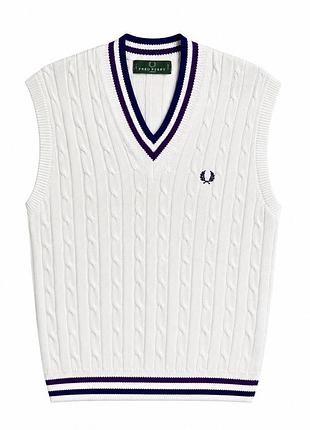Мужская вязаная жилетка fred perry vintage