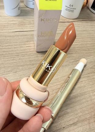 Kiko hug couture помада матовая 01 nectar nude