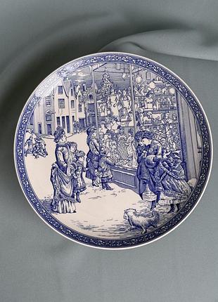 Тарілка  spode “blue room collection – christmas plate no. 4” 🤍💙