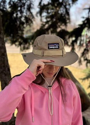 Patagonia панамка на утяжках патагонія капелюх стильна літня панамка водонепроникна літня панама з вишитим логотипом
