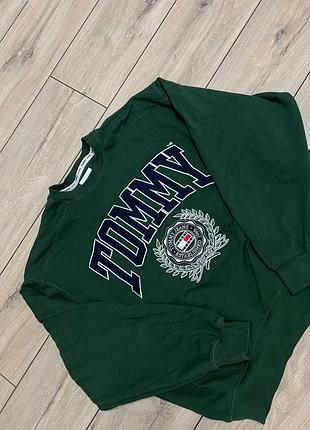 Чоловіча кофта светр світшот tommy hilfiger jeans великий логотип розмір xl