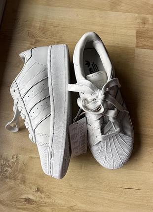 Adidas superstar білі шкіряні кеди