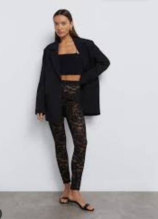 Стильні мереживні лосини h&m( нові)