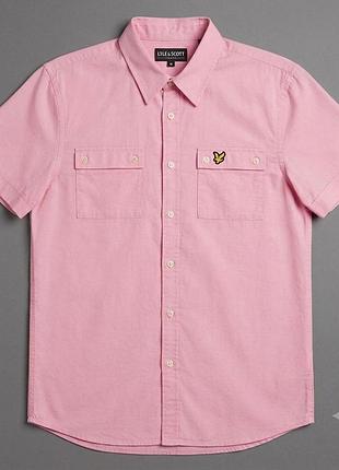 Оригинальная рубашка lyle &amp; scott vintage с коротким рукавом
