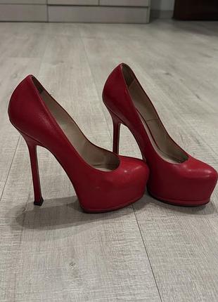Туфлі жіночі, ysl, червоні, розмір 35
