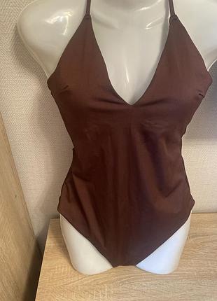 Купальник суцільний коричневий h&m 40/8