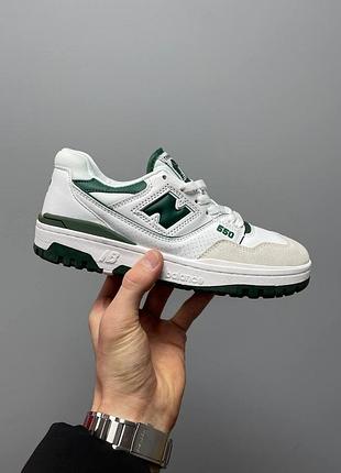 Женские кроссовки new balance 550 «white green’ premium