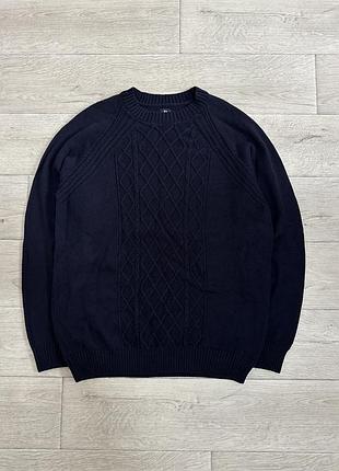 Чоловічий светр boggi milano 100% extrafine merino wool (розмір xl) original