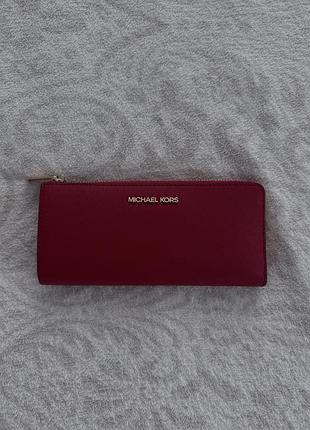 Червоний гаманець michael kors