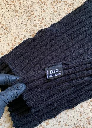 Шарф дольче габбана d&g dolce gabbana ribbed vintage scarf y2k italy