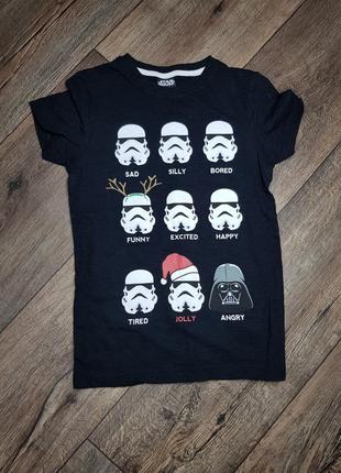 Новогодняя футболка star wars
