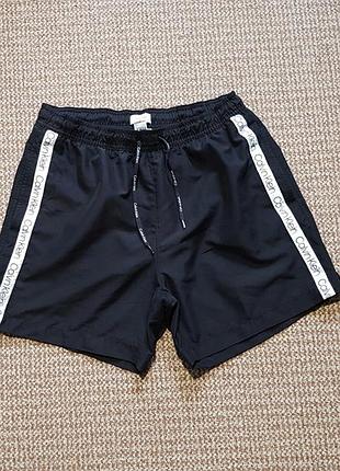 Calvin klein шорты пляжные с лампасами оригинал (m)