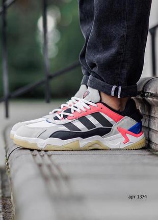 Кроссовки 41-45 adidas niteball 2 white core black semi turbo