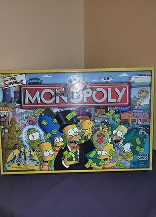 Коллекционная монополия симпсоны (monopoly: the simpsons 2003) | идеальное состояние + дополнительные фигурки!