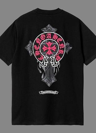 Футболка чорного кольору chrome hearts