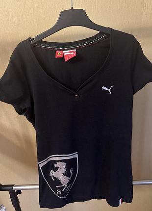 Женская  футболка puma ferrari official оригинал s