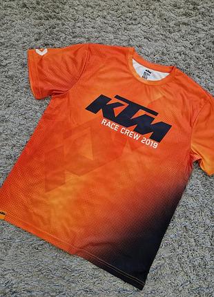 Фирменная спортивная футболка для мотоцикла мотоспорта ktm фирменное лого